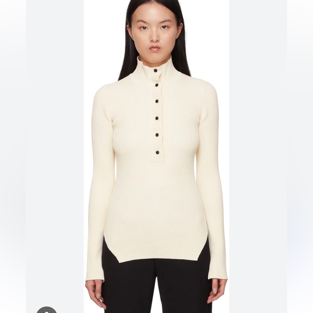 GANNI Off white turtleneck